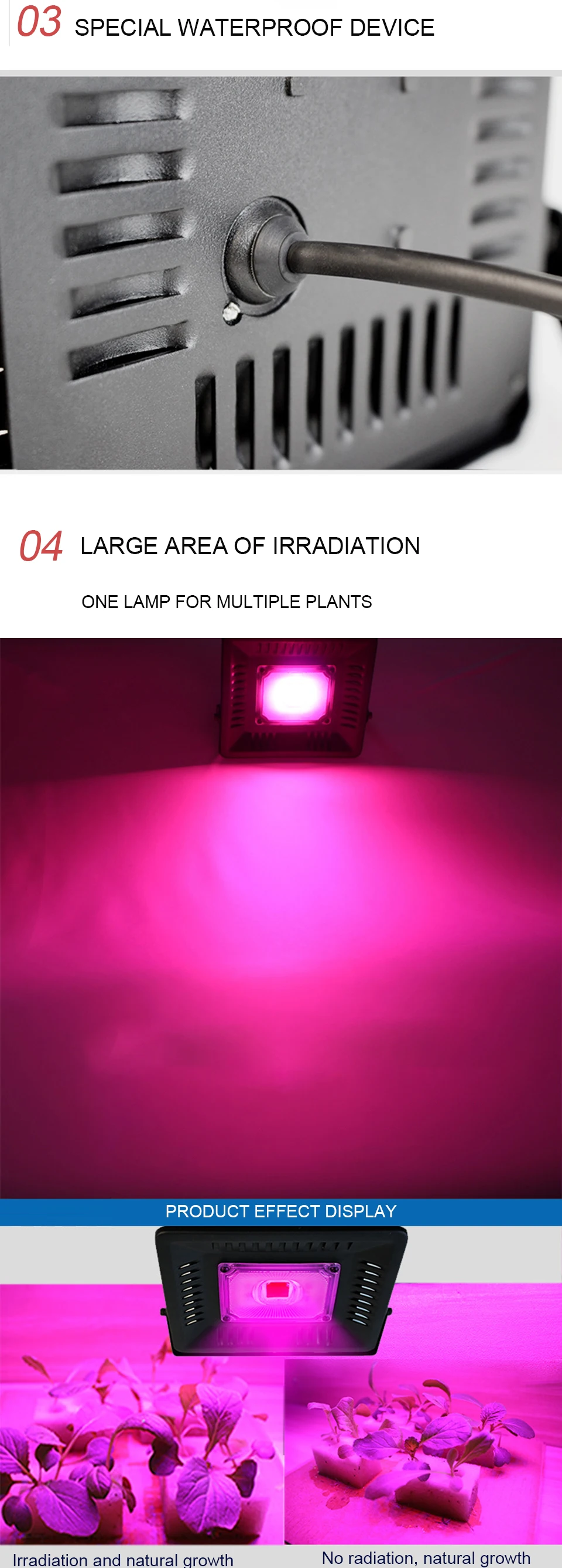 4 1 Led Grow Light Fitolamp 100W 150W Fitolampy For Seedlings Phyto Lamp For Plants IP67 COB Full Spectrum Indoor Grow Tent Box Lamp