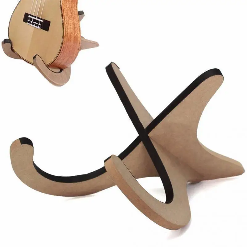 

Wooden Detachable Guitar Rack Ukulele Cross Stand Portable Ukulele Holder Violin Stand