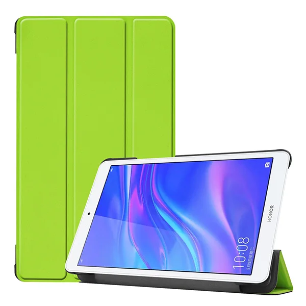 Складной тонкий чехол для huawei Mediapad M5 lite 8,0 JDN2-W09 JDN2-AL00 чехол для планшета huawei Mediapad m5 lite 8 дюймов Чехол+ ручка - Цвет: HWRYT58 KST GN