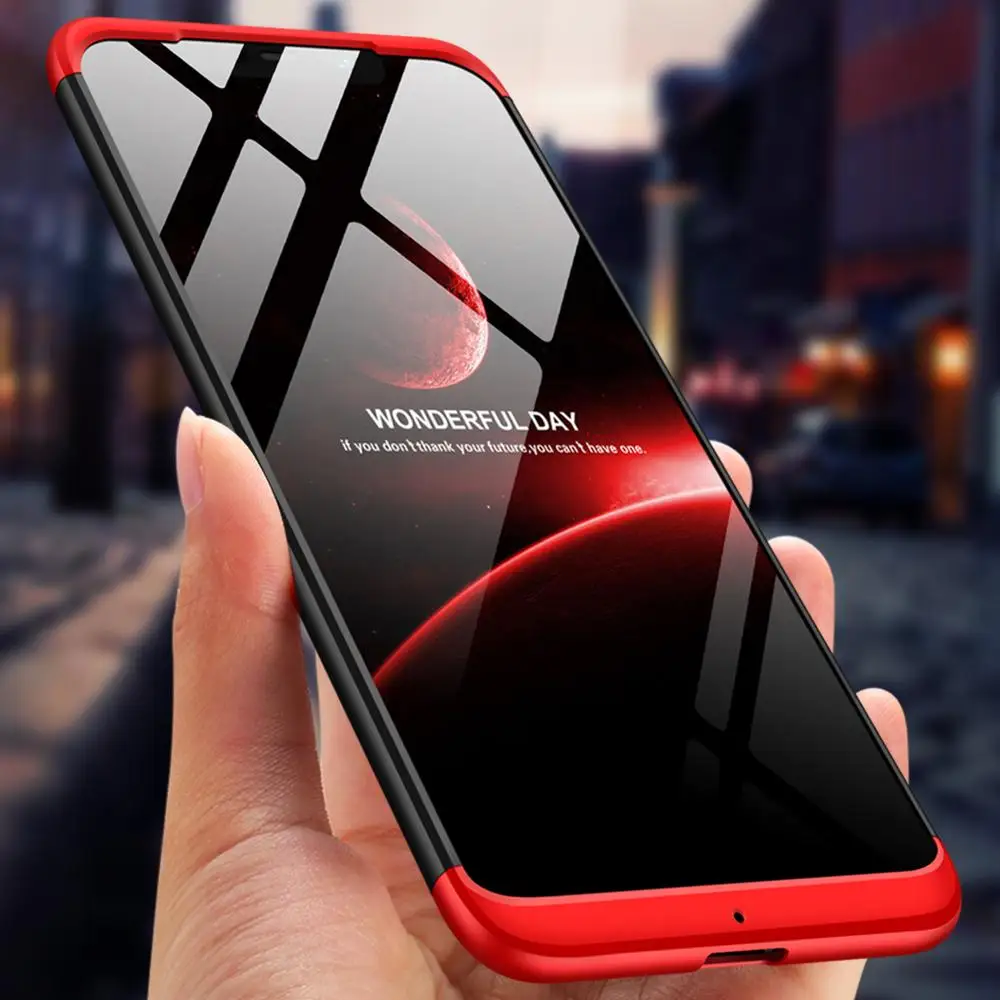 Чехол GKK для Xiaomi Pocophone F1 чехол 3 в 1 360 полная защита противоударный жесткий из