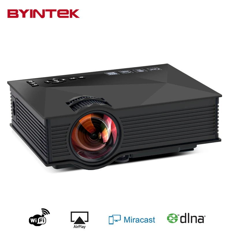 BYINTEK BT460 Домашний Кинотеатр Мини Портативный gM60 HD 1080 P HDMI uNIc uC46LCD Мобильный WI-FI
