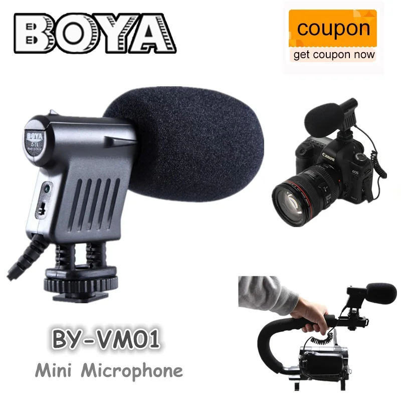 BOYA BY-VM600 кардиоидный направленный конденсаторный микрофон для Canon sony Nikon Pentax DLSR камера