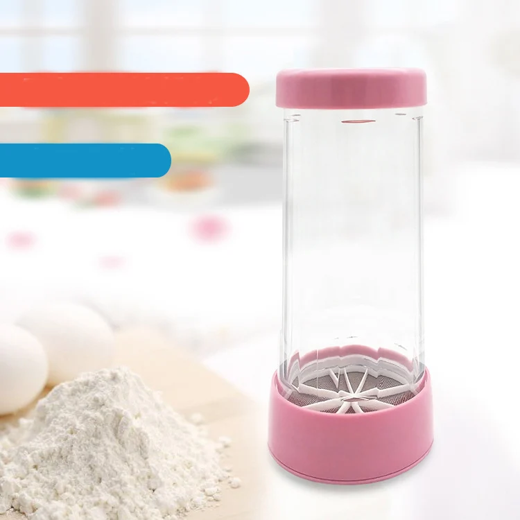 

304 Stainless Steel Handheld Flour Sieve Rotating Flour Sifting Round Sugar Powder Screening Baking Decorating Tool