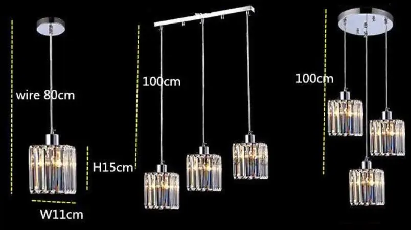 Модная светодиодная хрустальная люстра для ресторана, настольная лампа для бара, коридор, одна голова, три одноголовые лампы для прохода LM5041046py