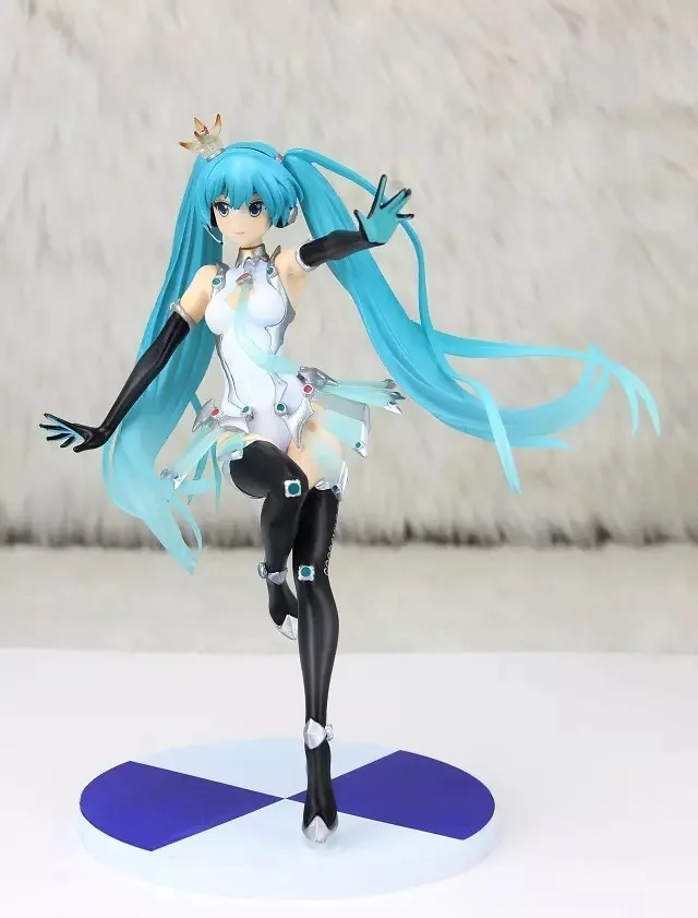 Аниме Фигура 22 см Hatsune Мику рис. Corse Ragazza Ver. ПВХ фигурку Коллекция Modello Bambola Giocattolo |