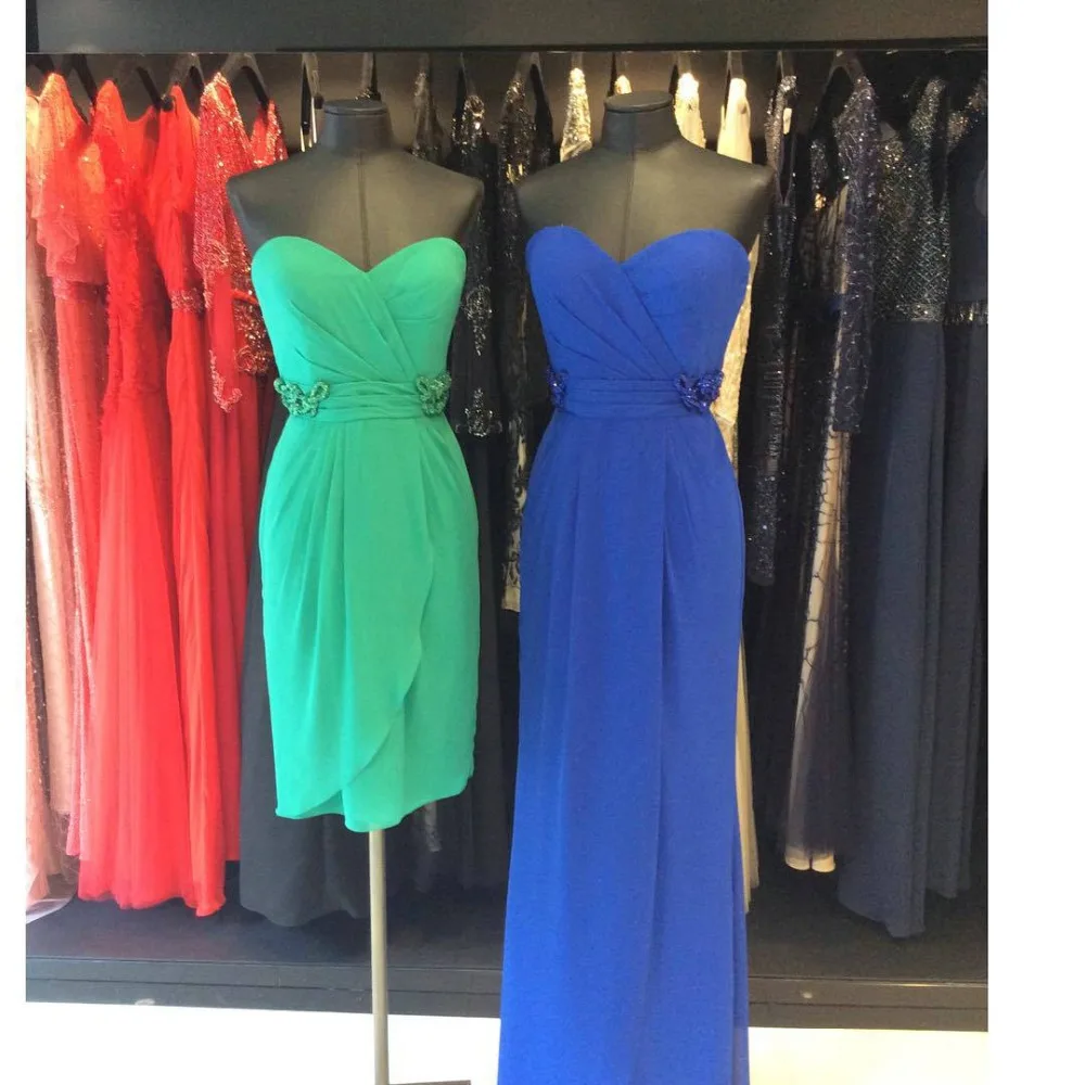 Popular Green Cocktail Dresses with Spaghetti Straps Sweetheart