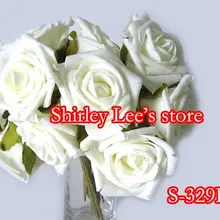 72 пучка = 432 Сказочный(6 см) большой пенопластовый букет роз цвета слоновой кости