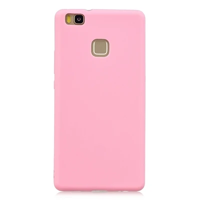 Dark Pink Резиновый ТПУ силиконовый чехол для huawei P9 Lite карамельный цвет Мягкий ТПУ задняя крышка для Coque huawei P9 P Lite Huawey G9 Lite чехол Etui - Цвет: Dark Pink