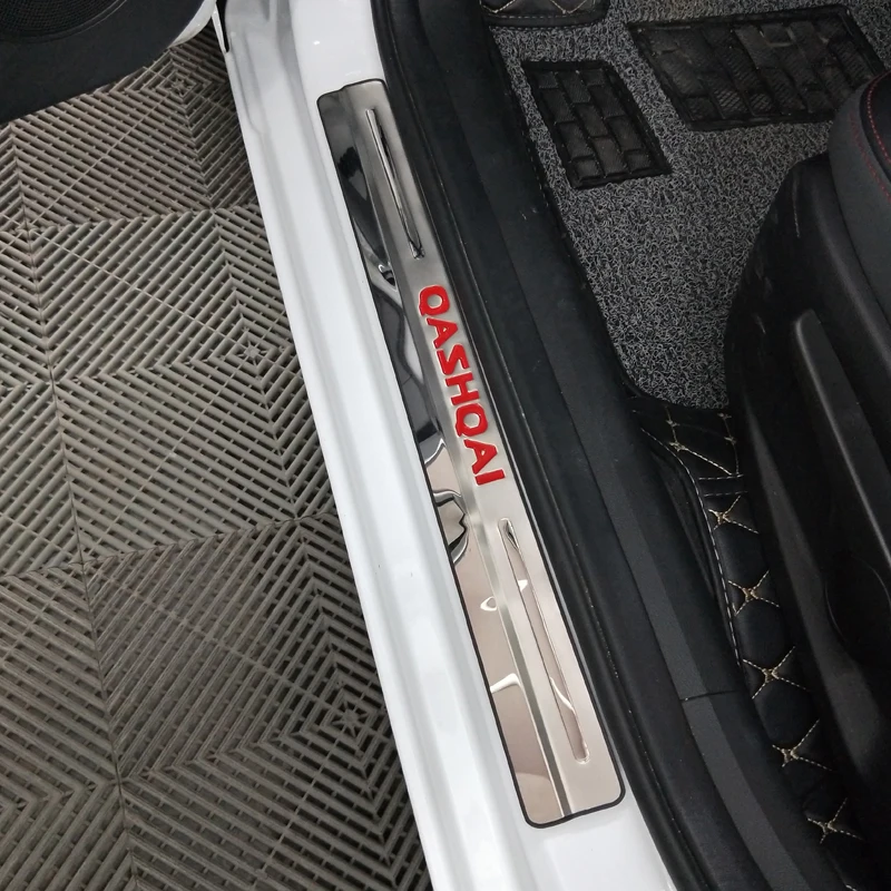 4PCS SET stainless steel door sill Scuff Plate Welcome Pedal For nissan qashqai j11 2016 2017