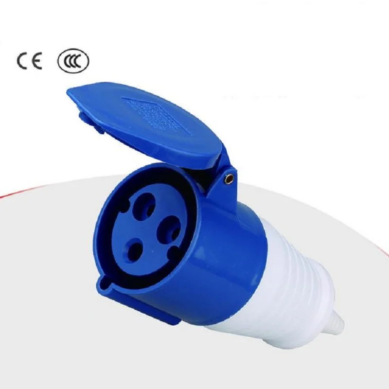 

32A IP44 Power Connector Outdoor Industrial waterproof Female plug Coupler 2P+E plug Connector Power Socket