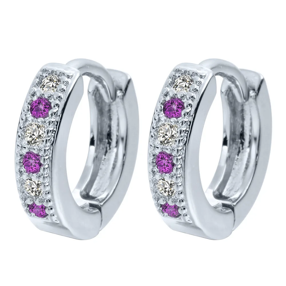 

Cxwind New Fashion Charm Colorful Classic Baby CC Earring Cubic Zirconia Earring For Baby Teen Girls Jewelry oorbellen