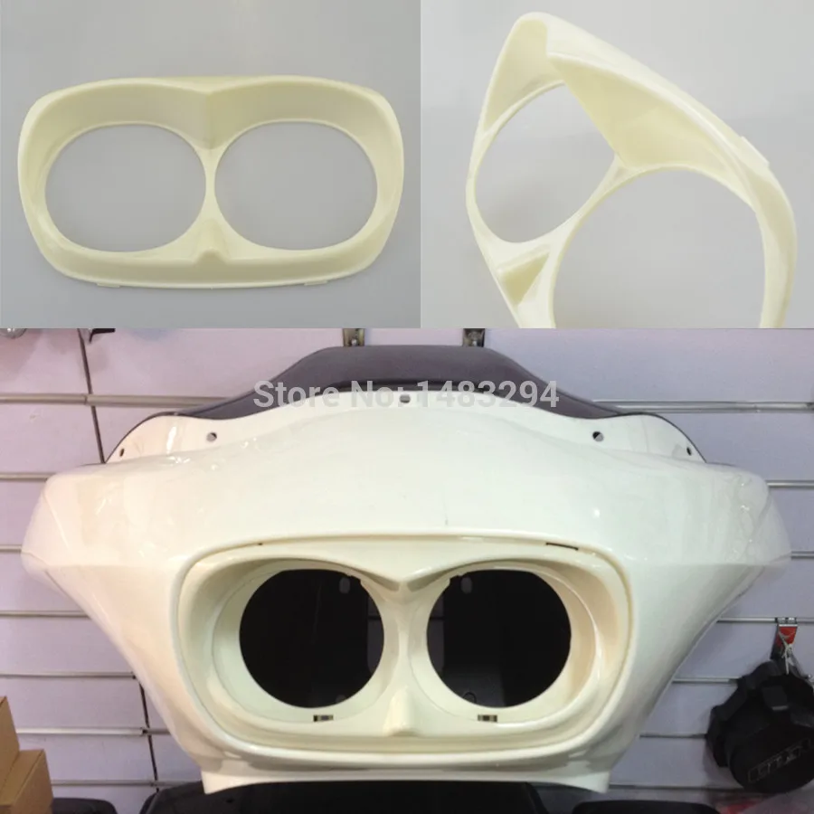 

Unpaited Eagle Hawk Sharp Headlight Bezel Trim Headlight Cover Fits For Harley Road Glide Roadglide 1998-2013