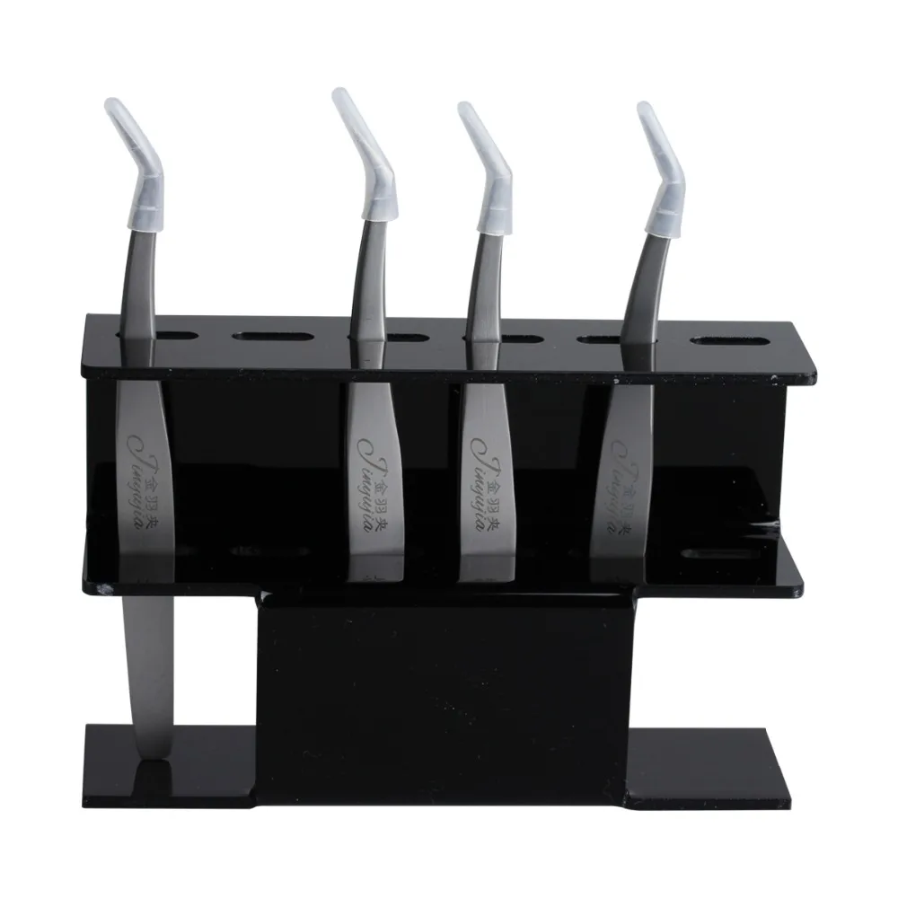 

Acrylic Tweezers Stand Convenient and Durable Black and white