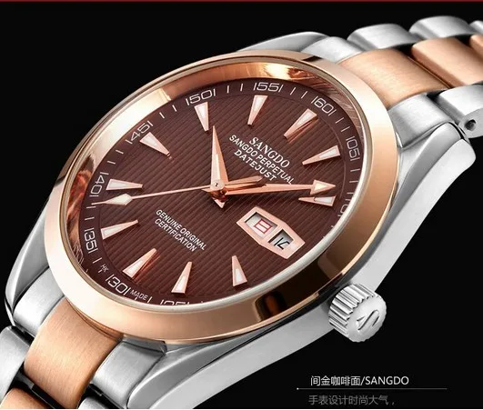 40mm Sangdo Business watch Automatic Self Wind movement 0273f High quality 2016 new fashion Men s