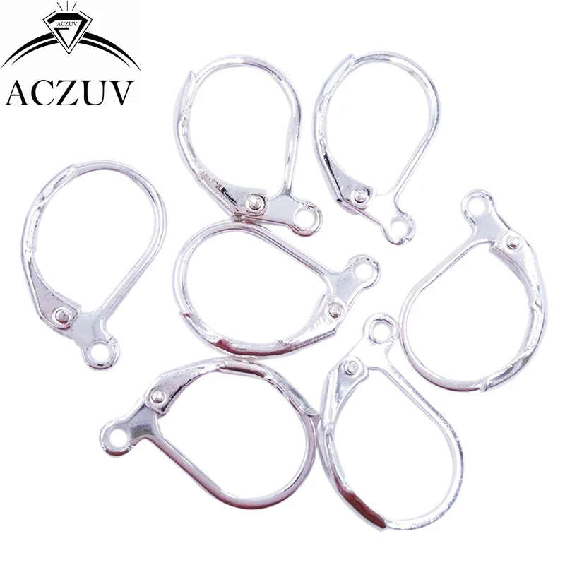 Wholesale 1000pcs 10x15mm Silver Plated Metal Tone French Leverback