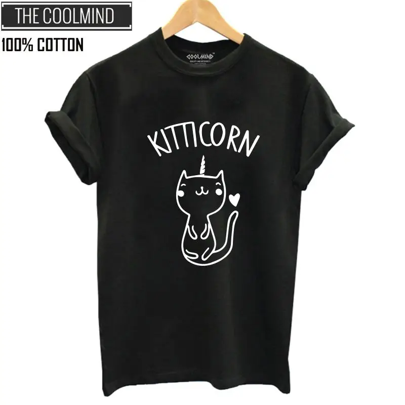 COOLMIND QI0272B 100% القطن يونيكورن طباعة إمرأة t قميص عارضة قصيرة الأكمام تي شيرت المرأة فضفاض الصيف التي شيرت قمم المحملة قميص COOLMIND QI0272B 100% القطن يونيكورن طباعة إمرأة t قميص عارضة قصيرة الأكمام تي شيرت المرأة فضفاض الصيف التي شيرت قمم المحملة قميص