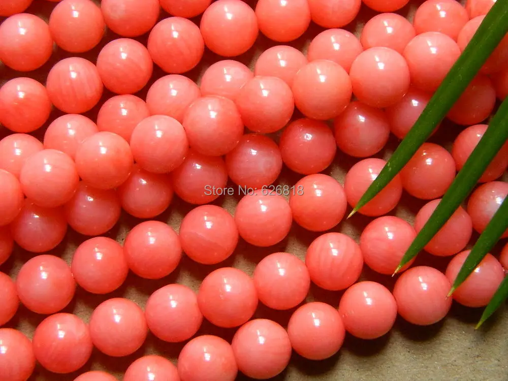 Coral loose beads round 8mm,50pcs,15rmb,pink.JPG