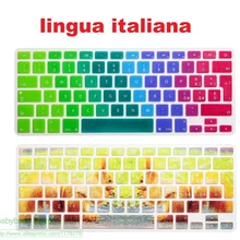 Итальянский lingua italiana защитный чехол для клавиатуры для Macbook air 13 Pro 13 15 силиконовая пленка наклейка ЕС Великобритания