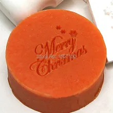 Merry Рождество узор с ручкой мини DIY мыло ручной работы Stamp chaprter печать