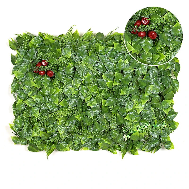 Искусственные растения листва хедж трава коврик зелени панель Декор стены забор 60x40 см - Цвет: 9