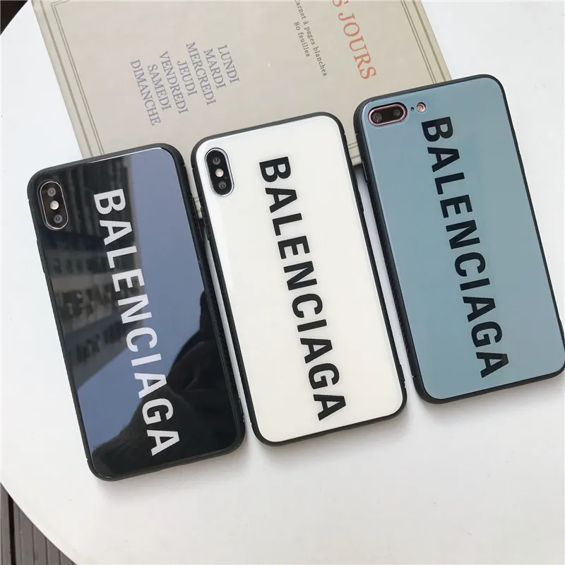 Hot France Famous Brand Glass case for iphone 7 8 6 6S S plus X XS MAX XR Stylish Sports phone cover for samsung S8 S9 Note 9 8 Hot France Famous Brand Glass case for iphone 7 8 6 6S S plus X XS MAX XR Stylish Sports phone cover for samsung S8 S9 Note 9 8
