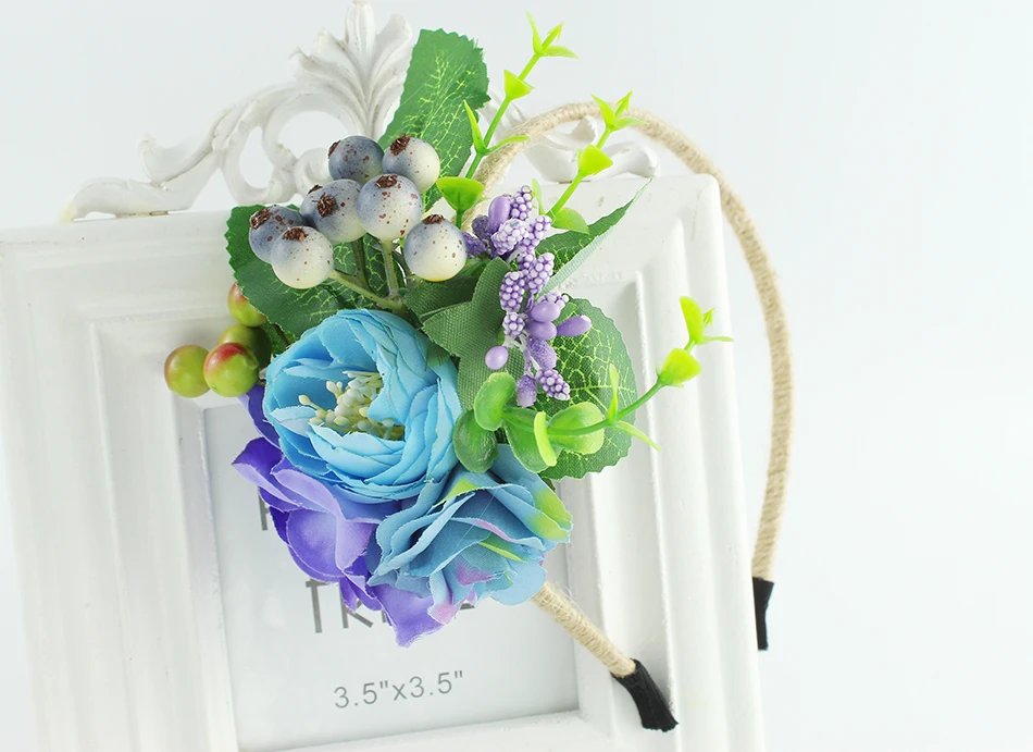 

Flower Crown Headbands Women Festival floral Garland Bride bridesmaid crown rose headband flower hair garland festival wedding