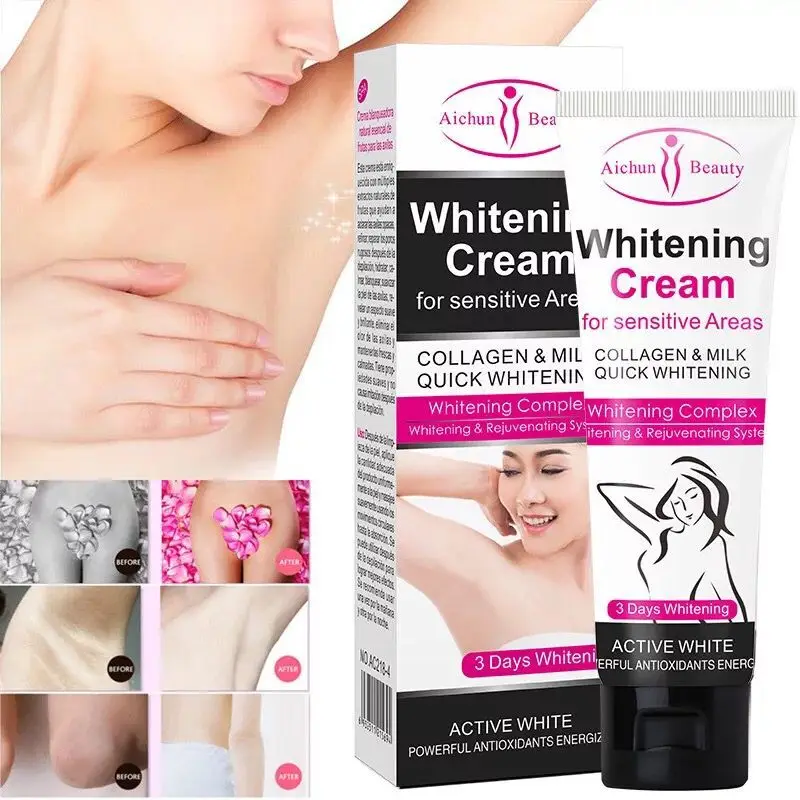 

Aichun Beauty Body Creams Armpit Whitening Cream Between Legs Knees Private Parts Whitening Formula Armpit Whitener Intimate 50g