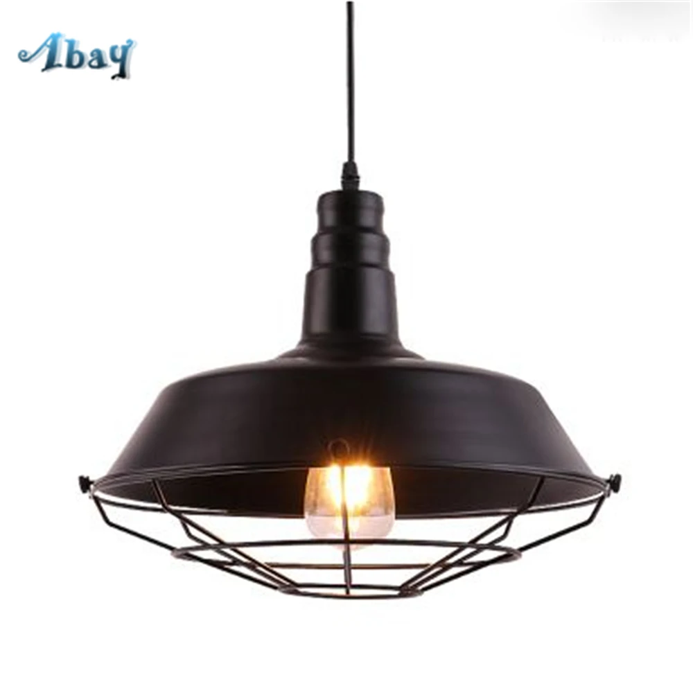 

American Loft Vintage Industrial Iron Pendant Lights for Restaurant Cafe Bar Home Especial Creative Led Lamp Industrial Decor