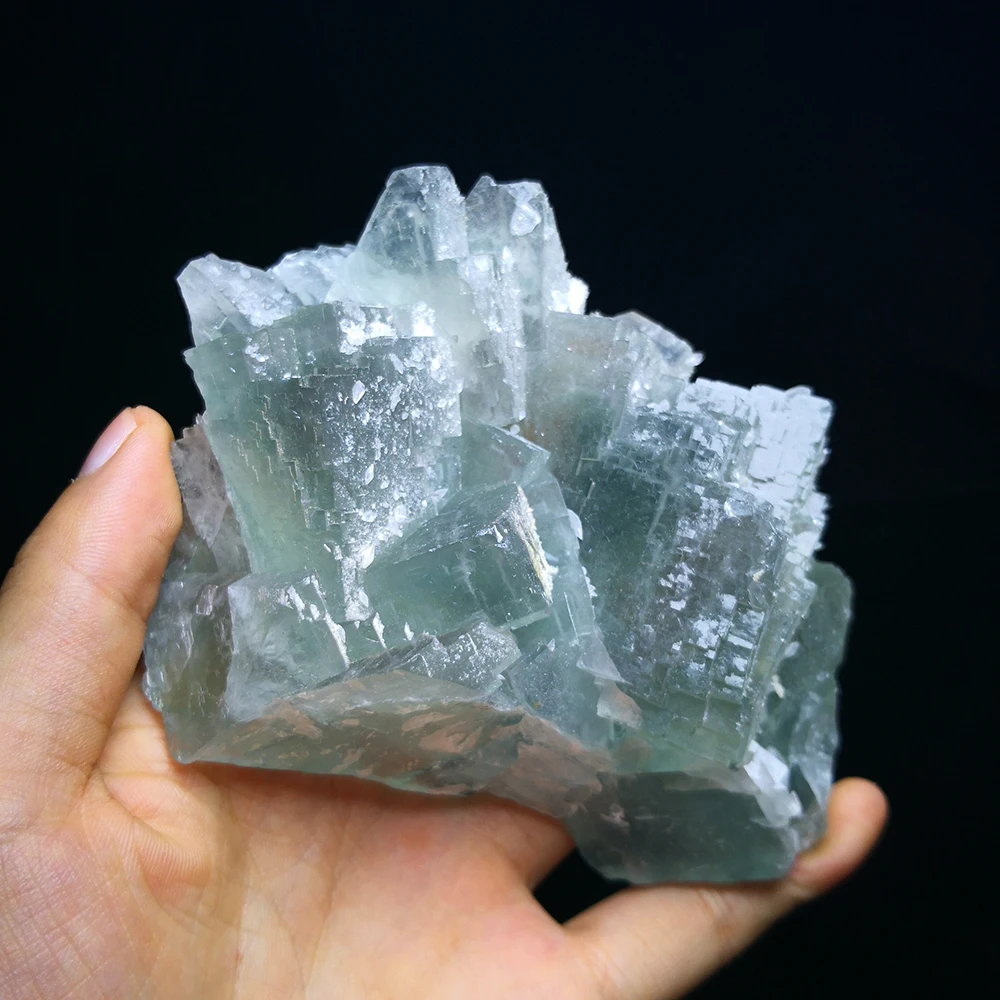

520g NATURAL Stones and Minerals green fluorite crystal Hunan China B12-5