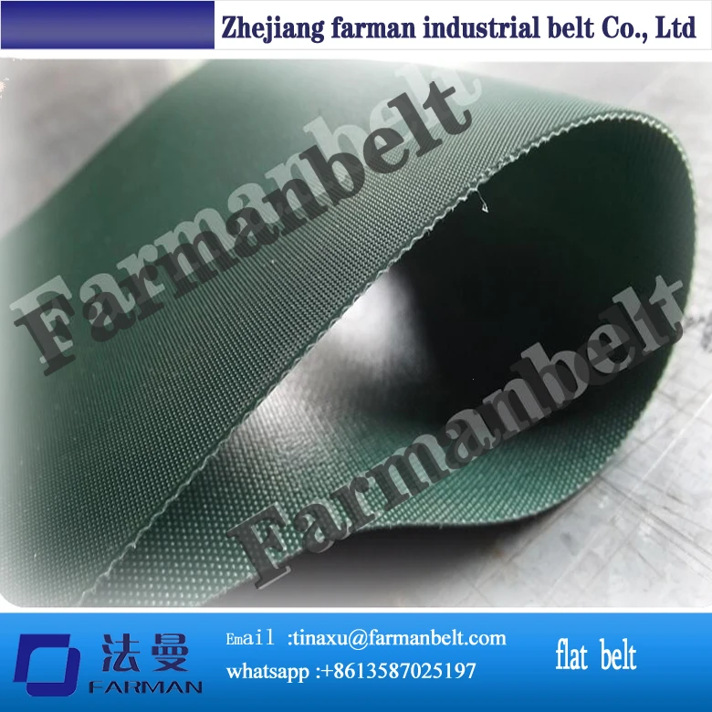 

1mm pvc green conveyor belt for bag making mashine