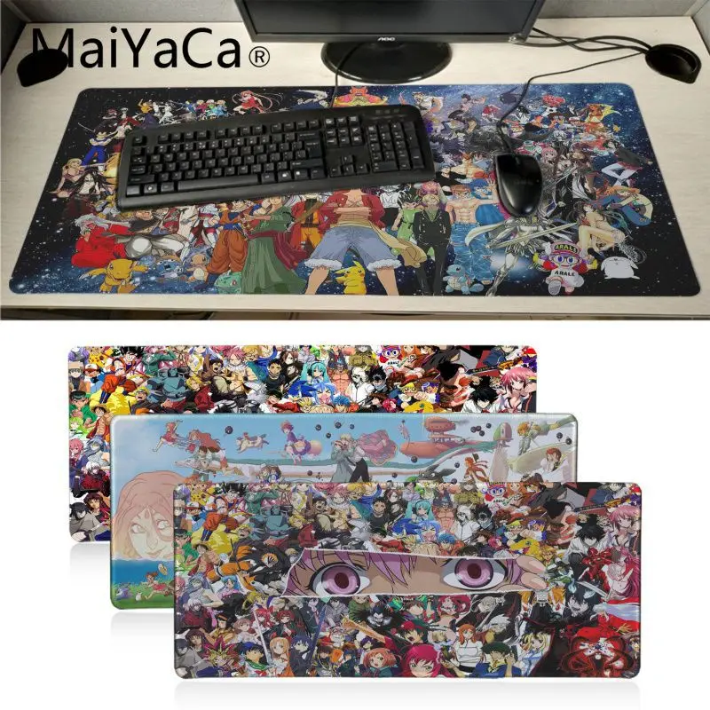 Maiyaca, японское аниме, коллекция персонажей, игровой коврик для мыши, игровой коврик для мыши, скоростная клавиатура, коврик для мыши, ноутбук, Настольный коврик