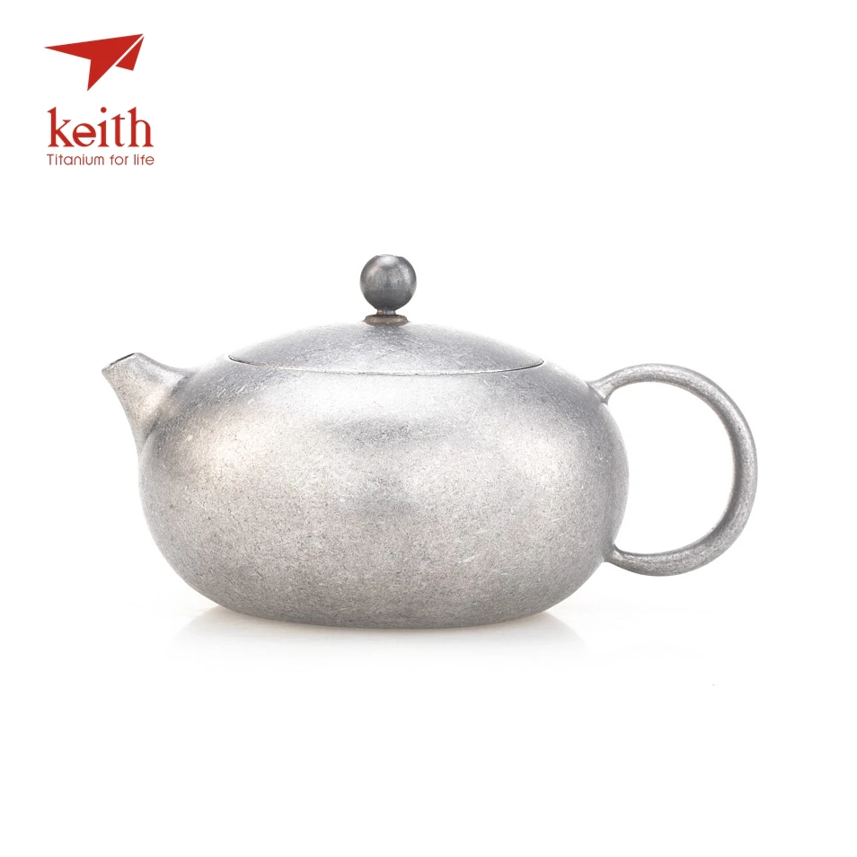 Keith Titanium Pot Pan Sets Ultralight Durable Cookware Portable Kitchenware for Camping Hiking Backpacking Trekking Picnic Outdoor 400ml 800ml 1200ml