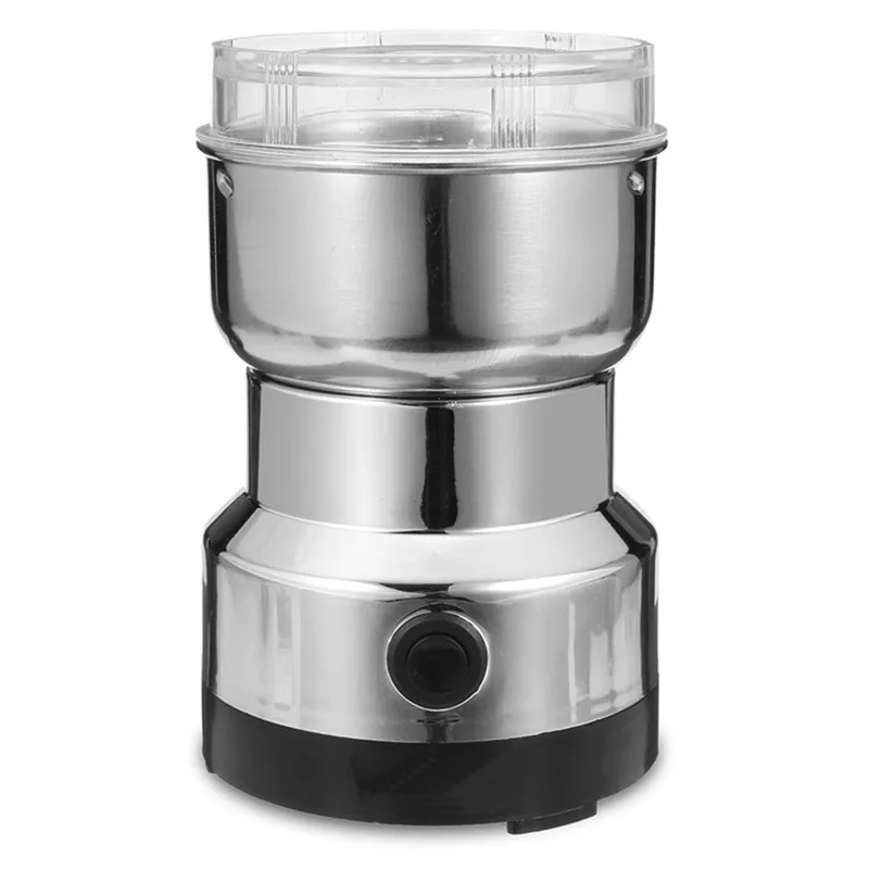 Electric Stainless Steel Coffee Bean Grinder Home Grinding Milling Machine 220V EU Plug Coffee Accessories Kitchenware