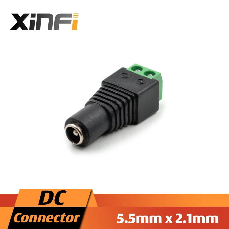 XinFi 10pcs CCTV Camera 5.5 x 2.1mm DC Power Cable Female Plug Connector Adapter Jack for CCTV or LED XinFi 10pcs CCTV Camera 5.5 x 2.1mm DC Power Cable Female Plug Connector Adapter Jack for CCTV or LED