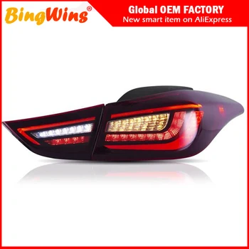 

BINGWINS Car Styling for Hyundai Elantra Tail Lights New Elantra MD dynamic turn signal Rear Lamp DRL+Brake+Park+Signal