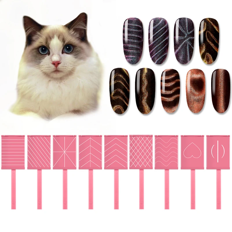 

Mtssii Nail Art Magnet Stick For Cat Eye UV Gel Polish 3D DIY Image Design Magical Effect Builder Strong Magnetic Manicure Pen