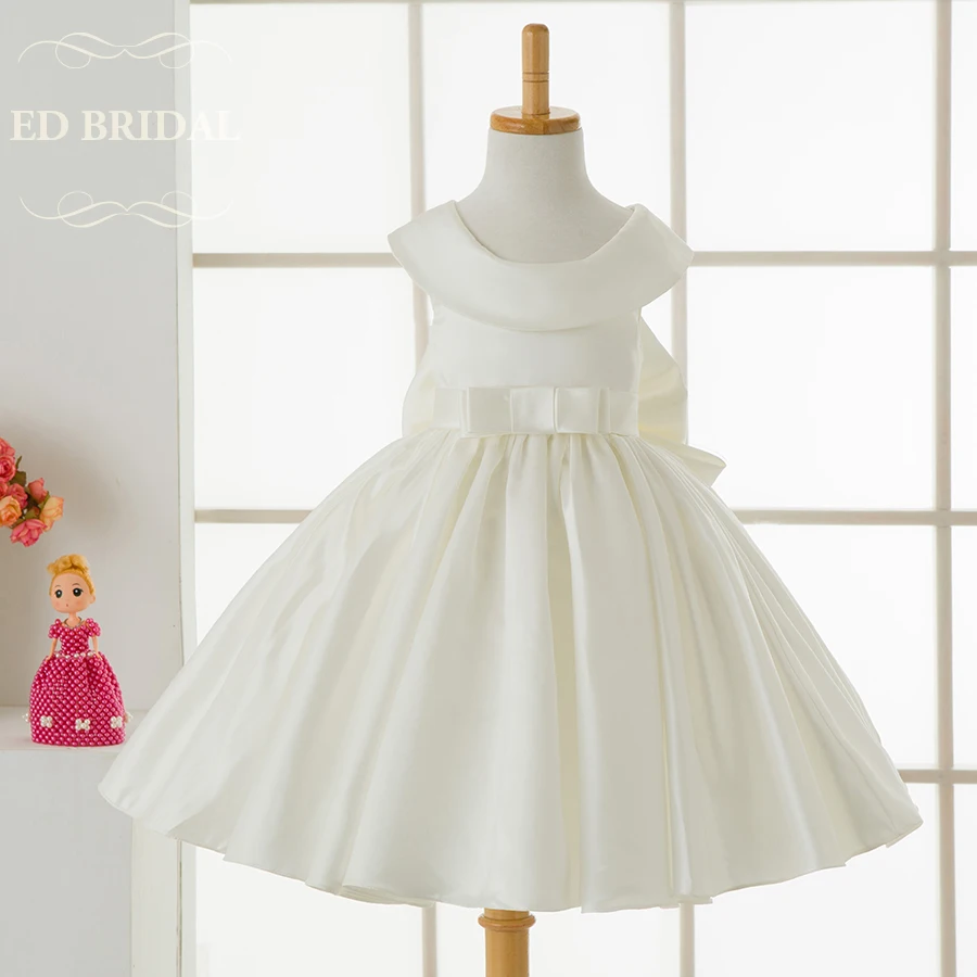Vintage Saten Cicek Kiz Elbise Ilk Communion Elbise Kiz Cocuk Abiye Giyim Cocuk Mezuniyet Torenlerinde Communion Dresses First Communion Dressescommunion Dresses For Girls Aliexpress