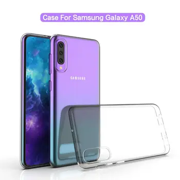 

100Pcs/lot For Samsung Galaxy A10 A30 A50 Phone Case Ultra-thin Transparent TPU Silicone Cases Coque Fundas Capa