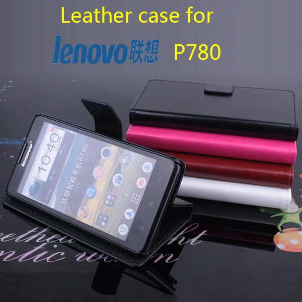 

Luxury Retro Leather Case for Lenovo P780 Flip Vintage Phone Cases with Wallet Holder Card Solt for Lenovo P780 Cover