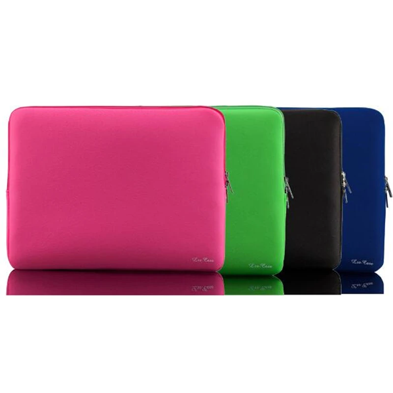  Portable Zipper Soft Liner Sleeve Laptop Bag Notebook Case Computer Bag Smart Cover for 11" 13" 14"15" Macbook Air Pro Retina 