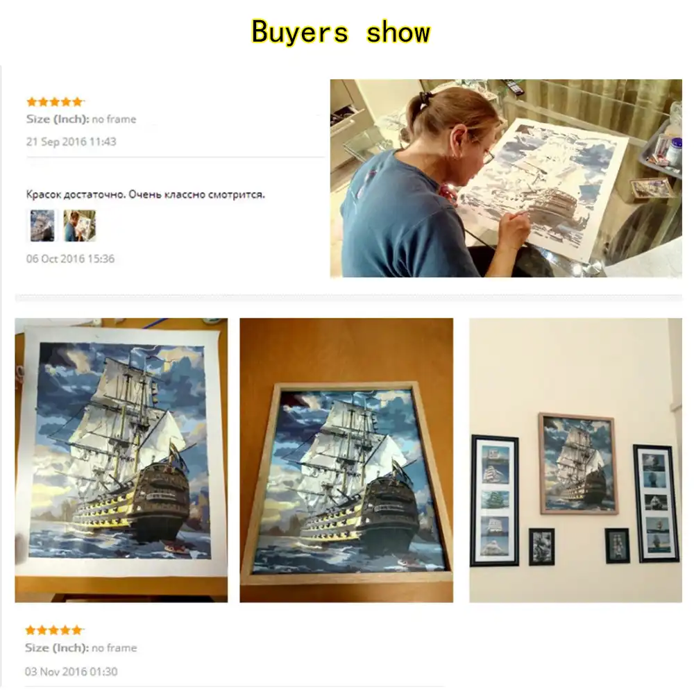 LAWSMAN framelsee diy картина маслом по номеру расписанную холст для живописи Главная