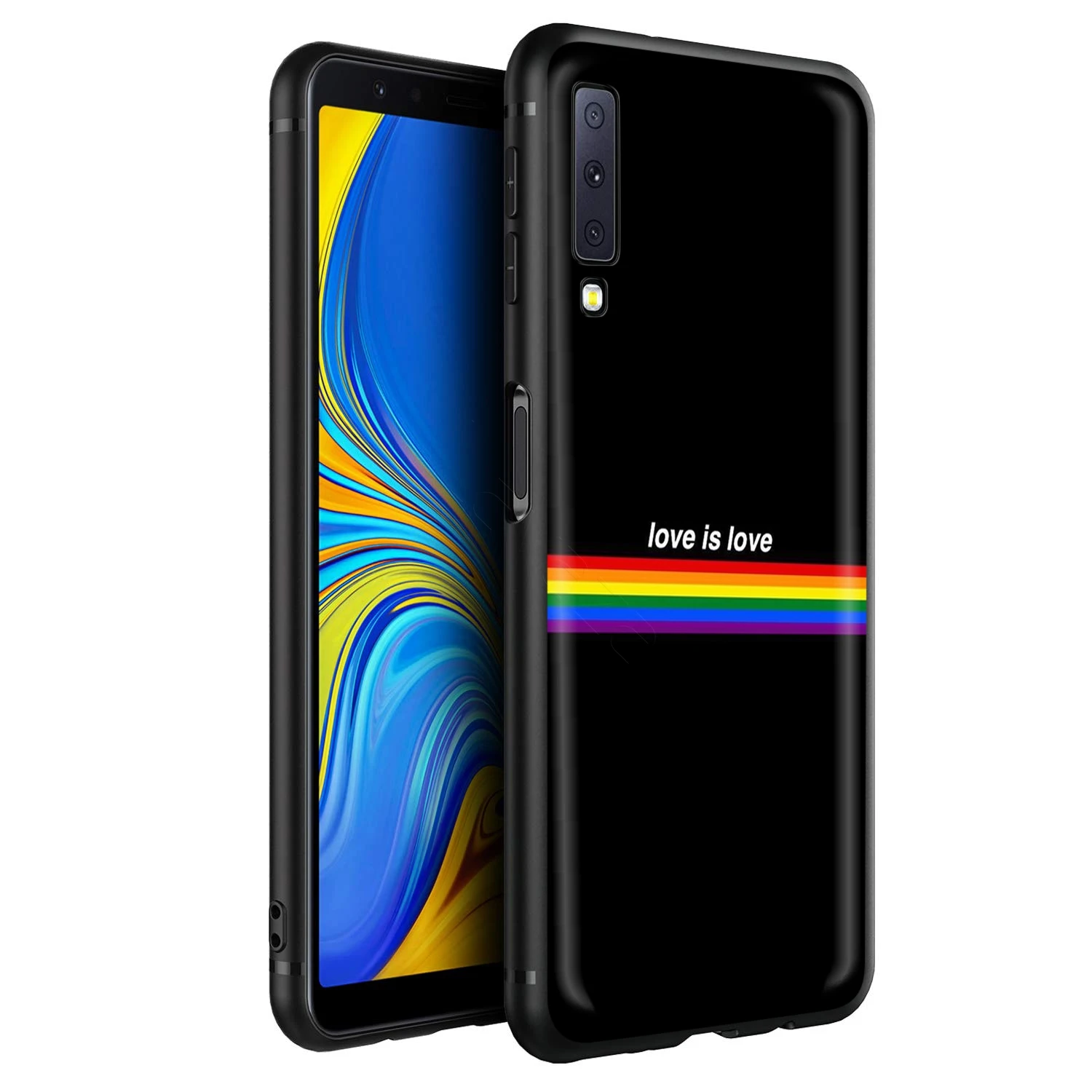 Чехол Радужный для Samsung Galaxy S20 S10 S9 S8 S7 S6 Plus Note 9 8 M30 M20 M10 Edge Lite Ultra|Бамперы| |