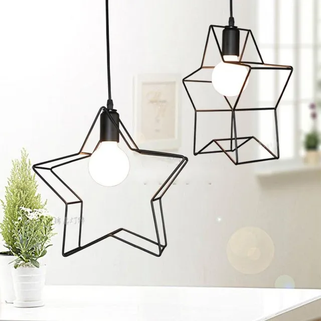 Vintage Iron Cage Hanglamp Re Luminaria Avize Black Star Hang Vintage Iron Cage Hanglamp Re Luminaria Avize Black Star Hang Lamp Children S Bedroom Lighting Fixtures