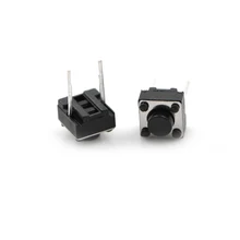 20 pièces interrupteurs à bouton-poussoir 2 broches interrupteur Tactile pour pièces de bricolage 6*6*5mm