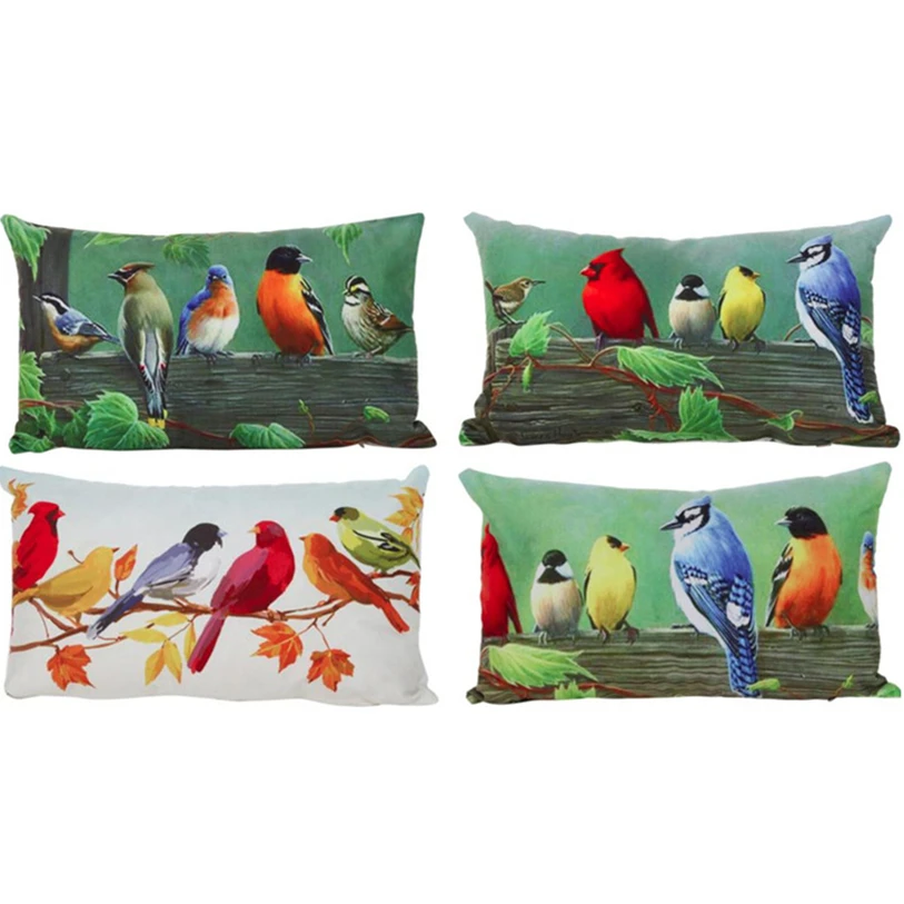 Pillow Cases 30*50CM 3D Bird Pattern Pillow Case Super Soft Pillow
