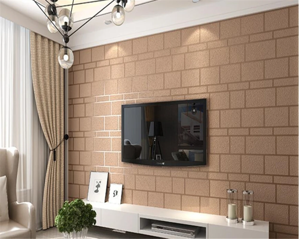 Обои для детской комнаты, кирпичи из оленьей кожи, 3d кирпичные обои для гостиной, спальни, домашнего интерьера, ТВ, фоновые обои