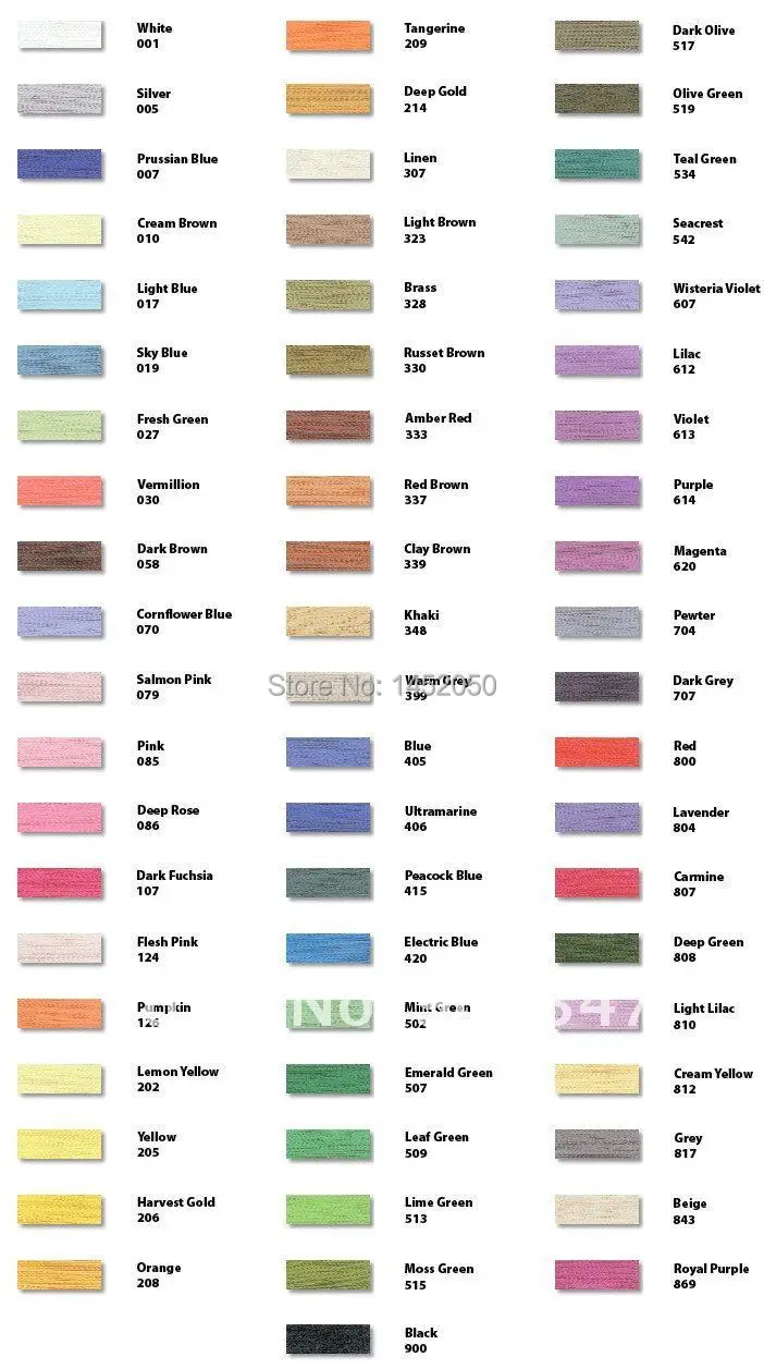 61color chart