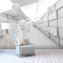 Пользовательские Любой Размер абстрактное пространство 3D Sphere обои Спальня Гостиная фон Home Decor Водонепроницаемый росписи обоев