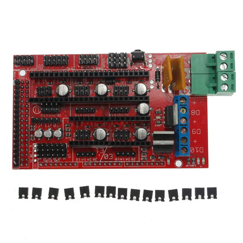 

1PC New Arrival 3D Printer Controller For RAMPS 1.4 Reprap Mendel Prusa Support For Arduino Board Module Integrated Circuits