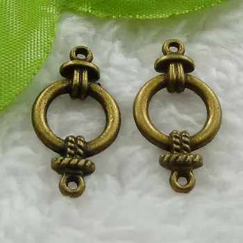 

240 pieces antique bronze nice connectors 25x13mm #1067